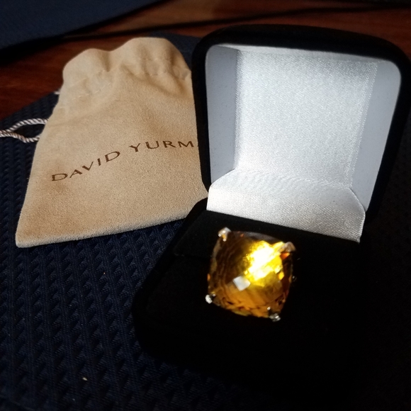 SOLD@! David Yurman 20mm Lemon Citrine and Diam - Picture 10 of 12